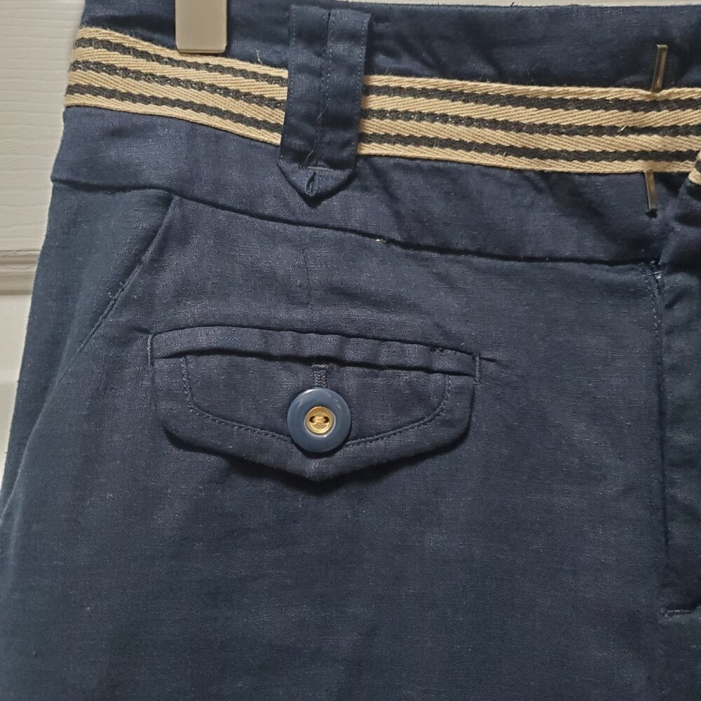 Elevenses Navy Blue High Waisted Paints | 4 - Picture 3 of 6